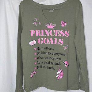 Place princess goals shirt 